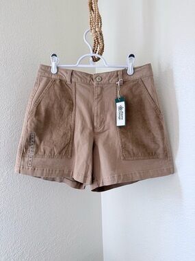 Alpine Designs Tan Mixed Fabric Shorts